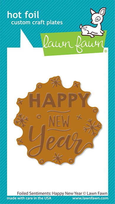 Foiled Sentiments: Happy New Year Hot Foil Plate