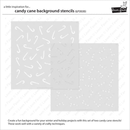 Candy Cane Background Stencils