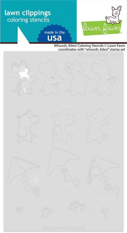 Whoosh, Kites Coloring Stencils