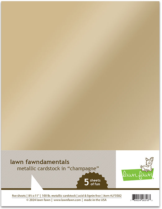 Metallic Cardstock - Champagne 