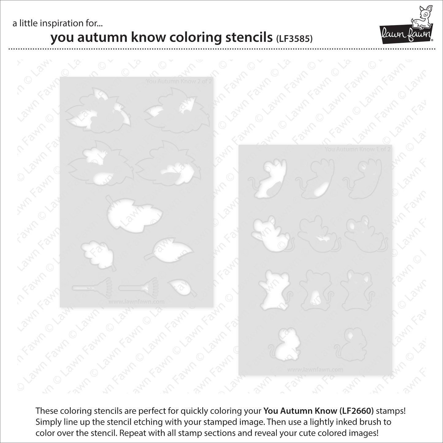 You Autumn Know Coloring Stencils 