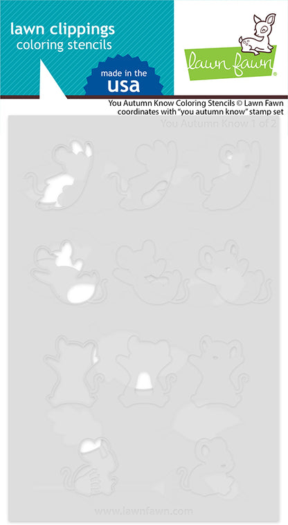 You Autumn Know Coloring Stencils 