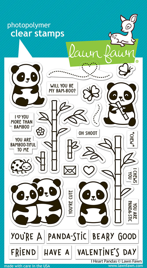 I Heart Pandas Stamp Set