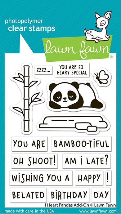 I Heart Pandas Add-On Stamp Set