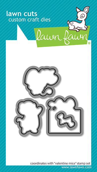 Valentine Mice Lawn Cuts