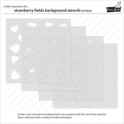 Strawberry Fields Background Stencils