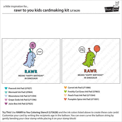 Rawr to You Kids Cardmaking Kit