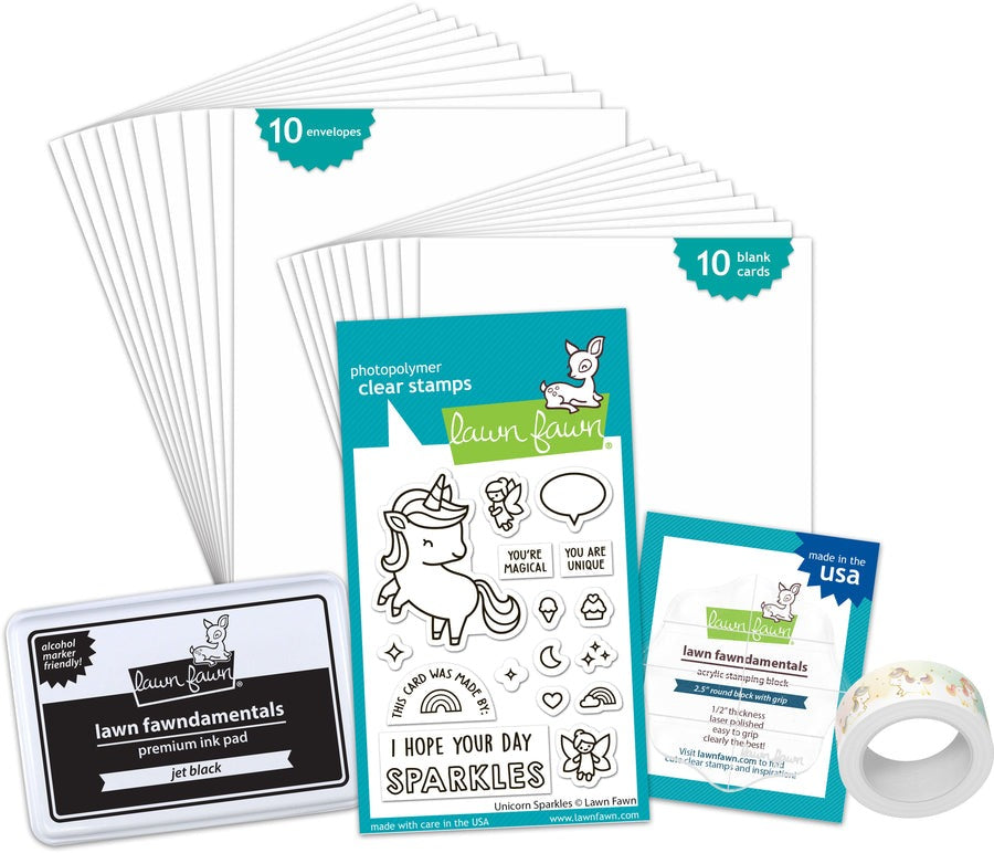 Unicorn Sparkles Kids Cardmaking Kit