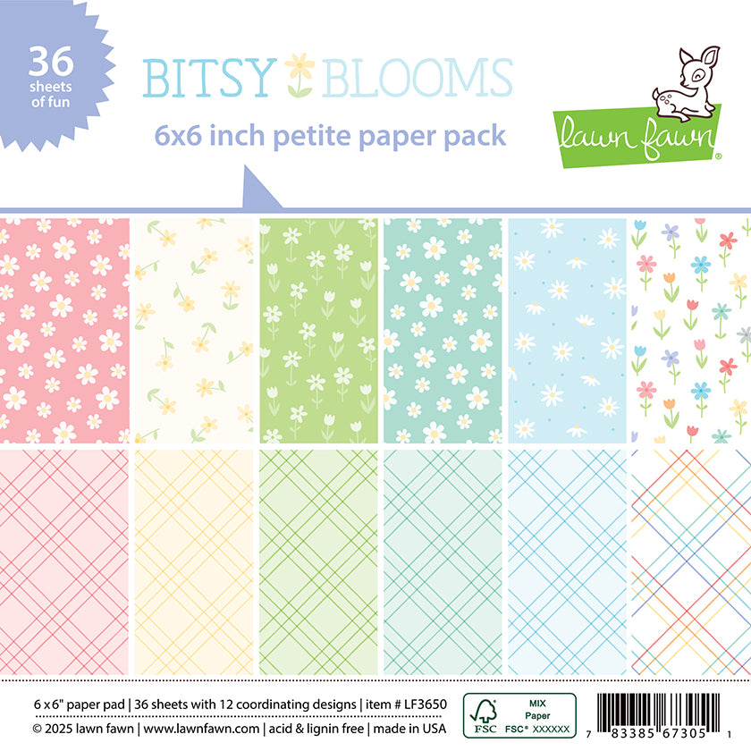 Bitsy Blooms 6x6 Petite Paper Pack