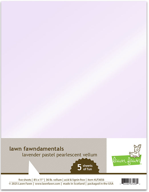 Lavender Pastel Pearlescent Vellum Pack