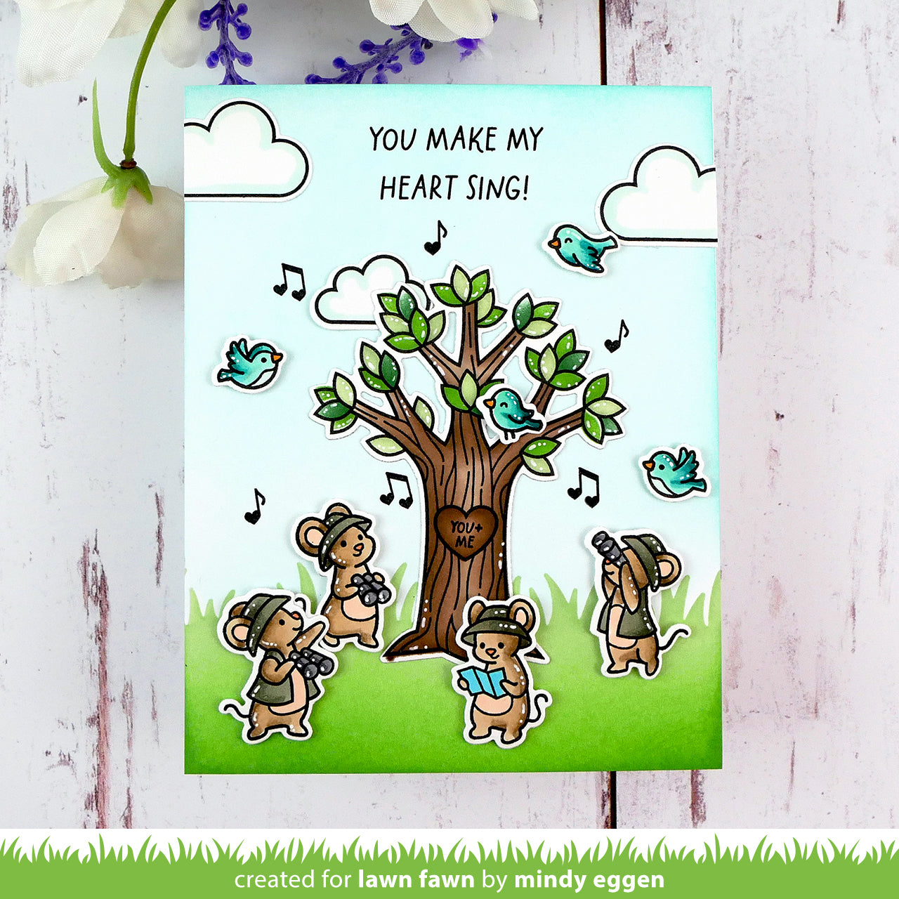 Heart Tree Coloring Stencils