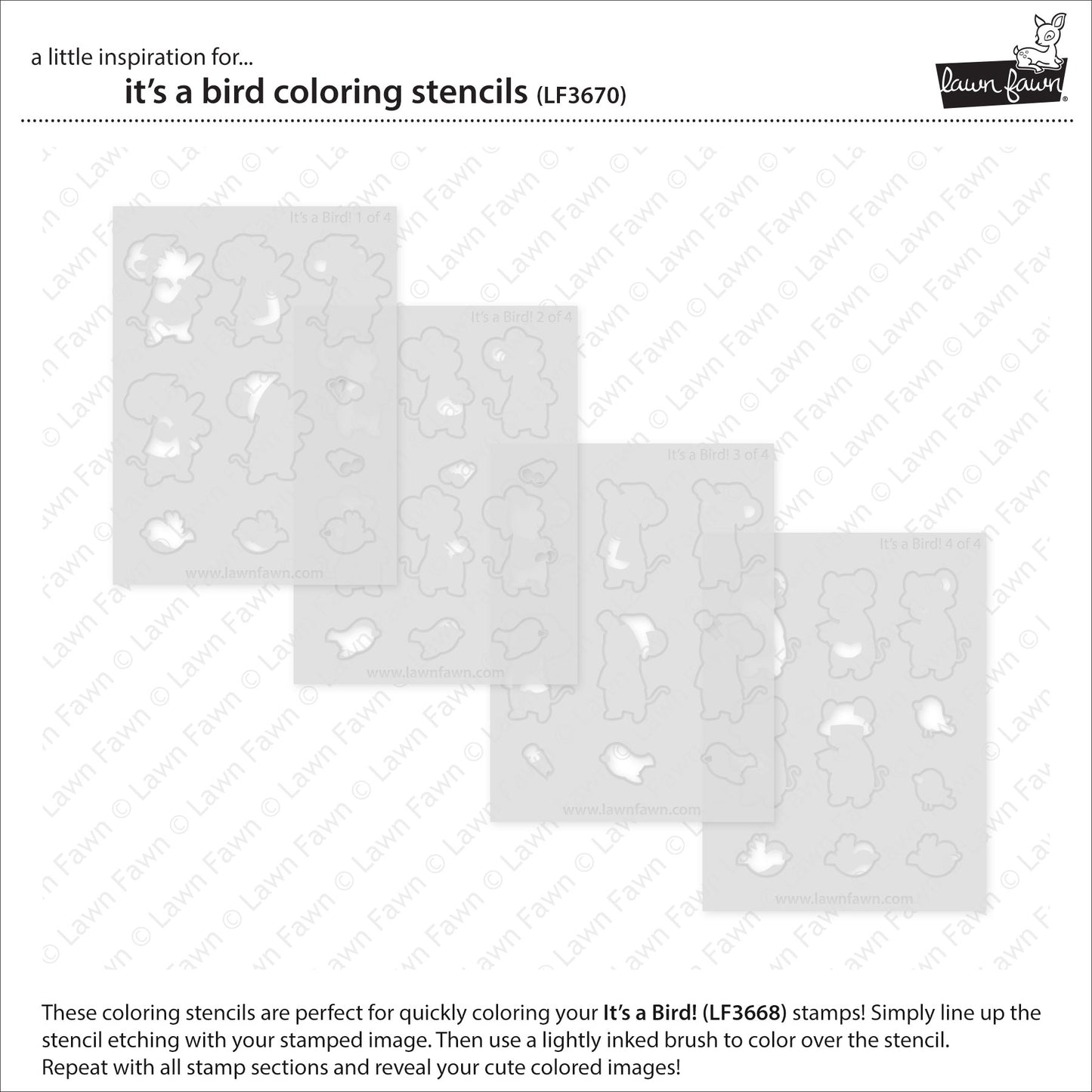 It's A Bird! Coloring Stencils