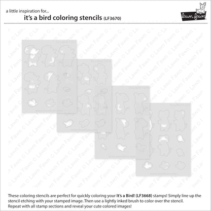 It's A Bird! Coloring Stencils