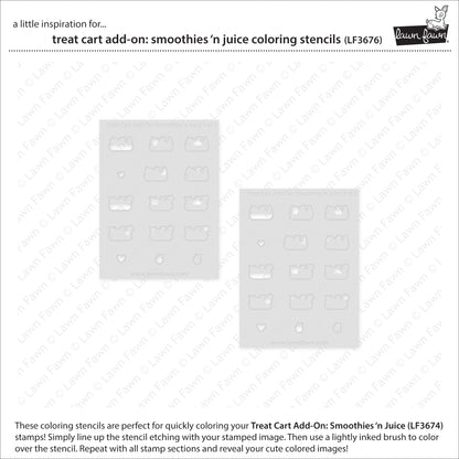Treat Cart Add-On: Smoothies 'N Juice Coloring Stencils