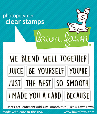 Treat Cart Sentiment Add-On: Smoothies 'N Juice Stamp Set