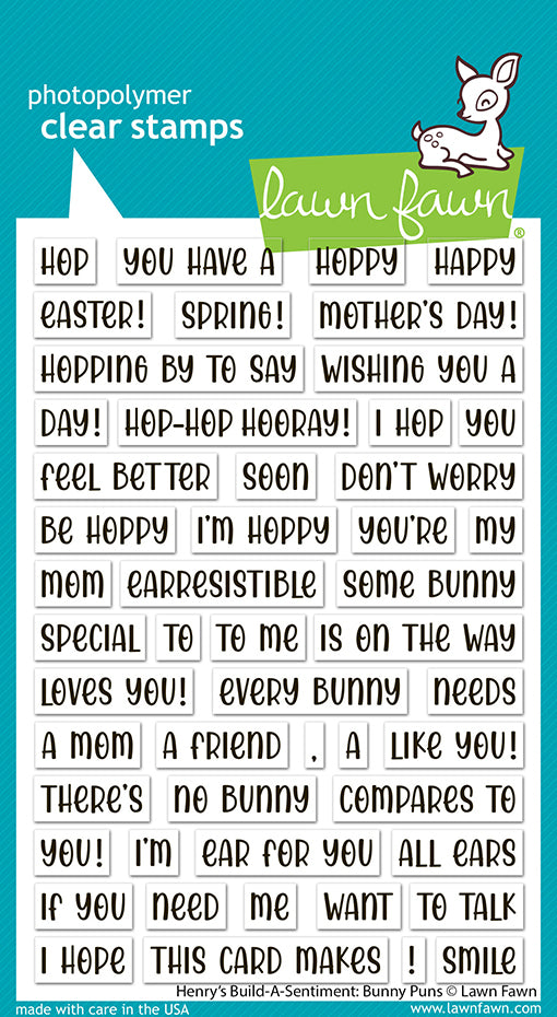 Henry's Build-A-Sentiment: Bunny Puns Stamp Set