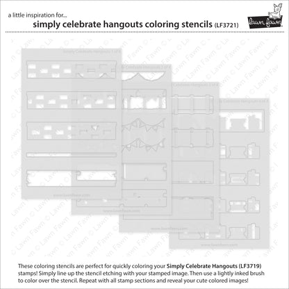 Simply Celebrate Hangouts Coloring Stencils