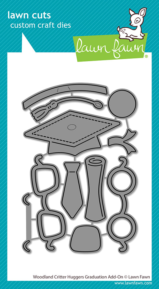 Woodland Critter Huggers Graduation Add-On Lawn Cuts