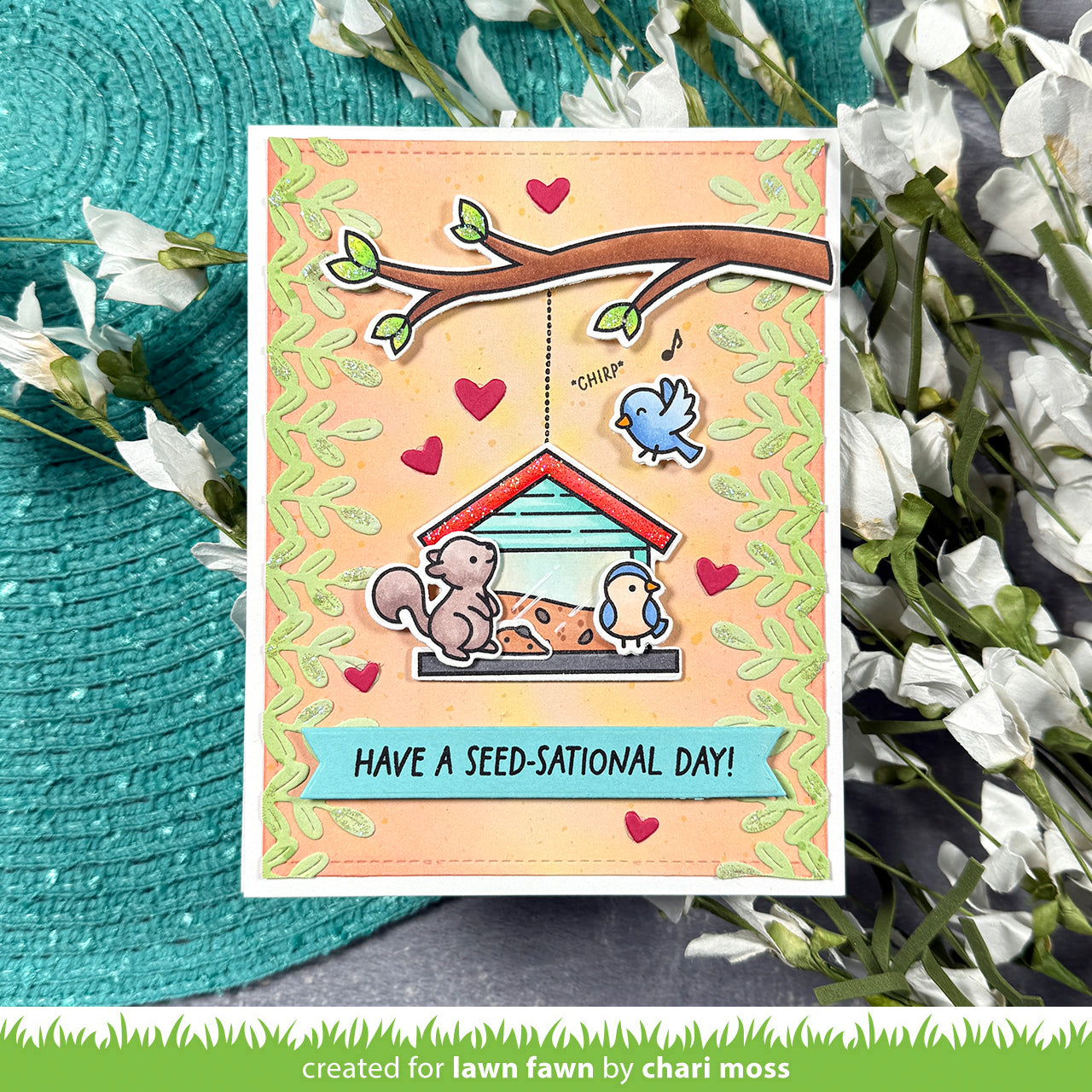 Backyard Bird Feeder Add-On Coloring Stencils