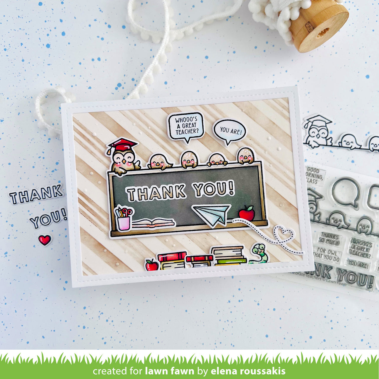 Simply Celebrate Teachers Coloring Stencil
