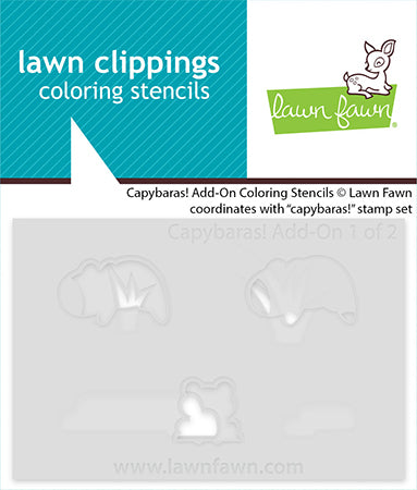 Capybaras! Add-On Coloring Stencils