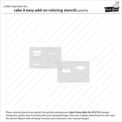 Cake It Easy Add-On Coloring Stencils