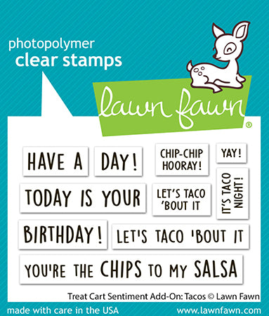 Treat Cart Sentiment Add-On: Tacos Stamp Set