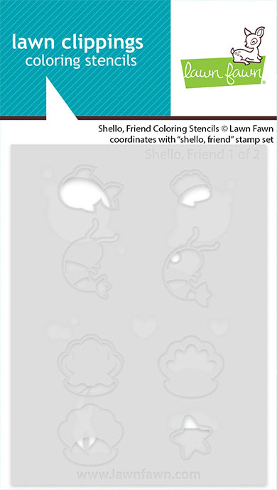 Shello, Friend Coloring Stencils
