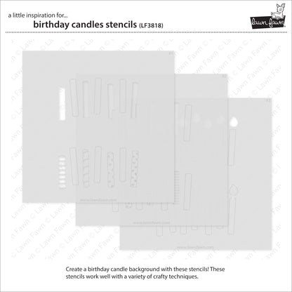 Birthday Candles Stencils