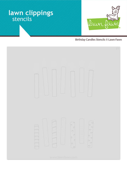 Birthday Candles Stencils
