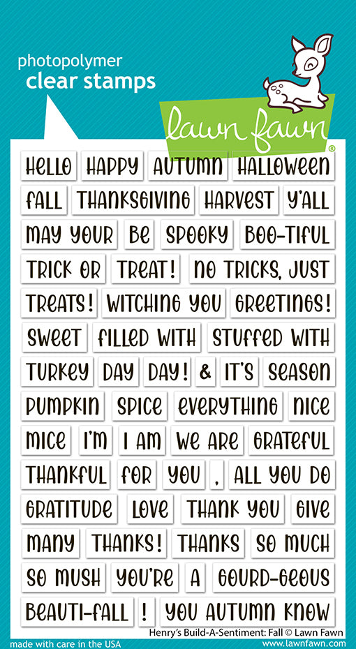 Henry's Build-A-Sentiment: Fall Stamp Set