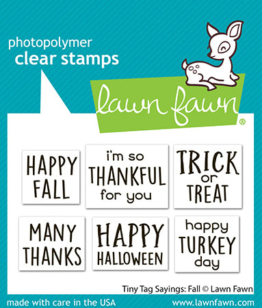 Tiny Tag Sayings: Fall Stamp Set