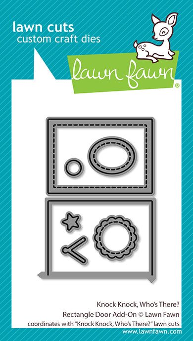 Knock Knock, Who's There? Rectangle Door Add-On Lawn Cuts