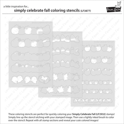 Simply Celebrate Fall Coloring Stencils