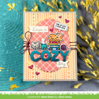 Cozy Cats Coloring Stencils