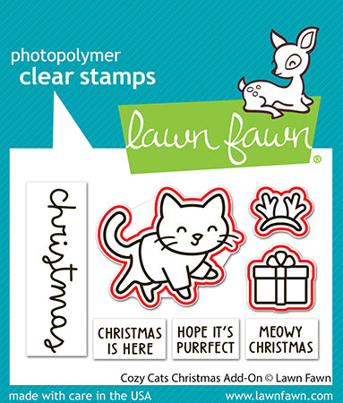 Cozy Cats Christmas Add-On Lawn Cuts