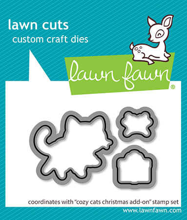 Cozy Cats Christmas Add-On Lawn Cuts