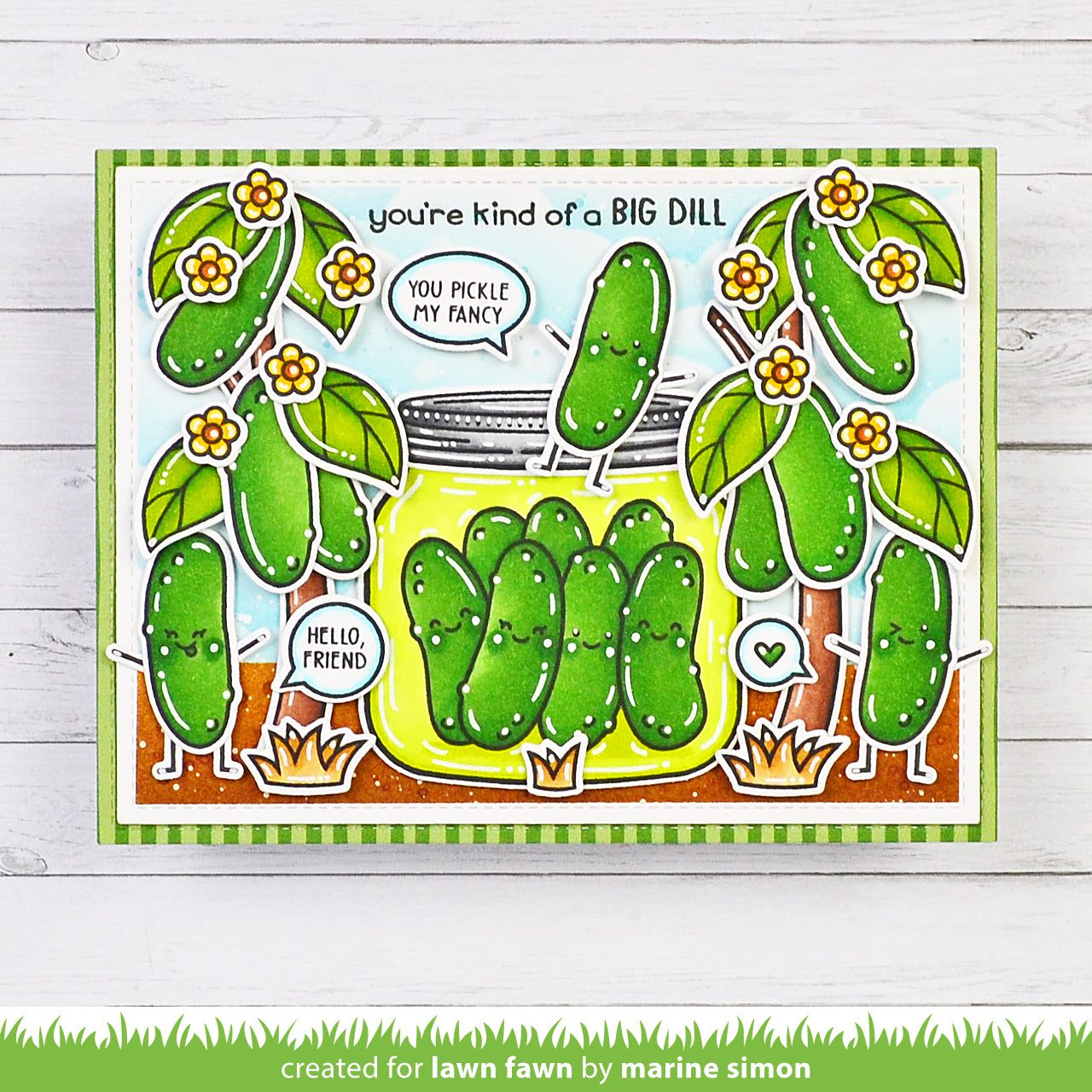 How You Bean? Pickle Add-On Coloring Stencil