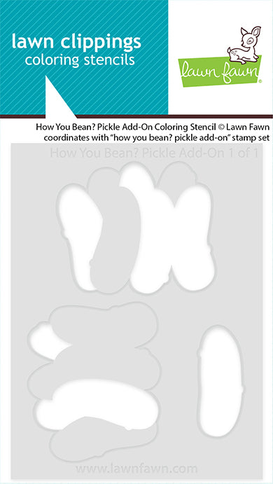 How You Bean? Pickle Add-On Coloring Stencil