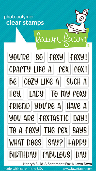 Henry's Build-A-Sentiment: Fox Stamp Set