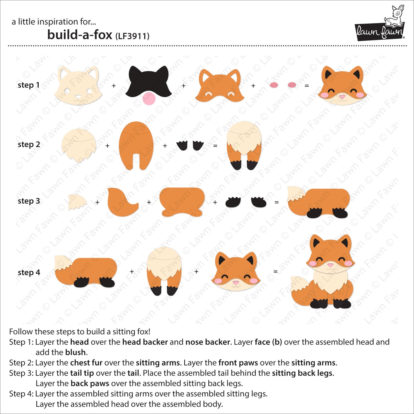 Build-A-Fox Lawn Cuts