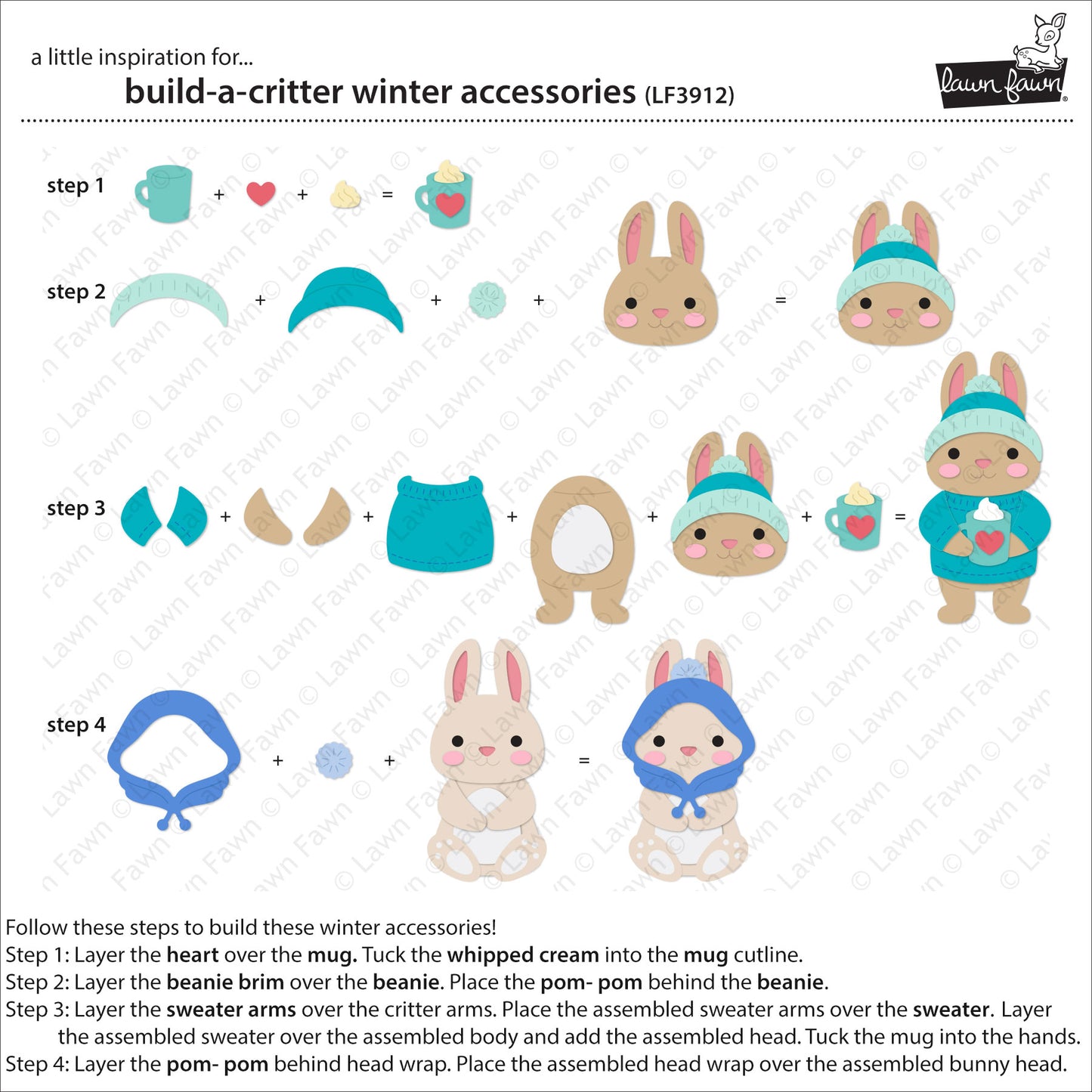 Build-A-Critter Winter Accessories Lawn Cuts