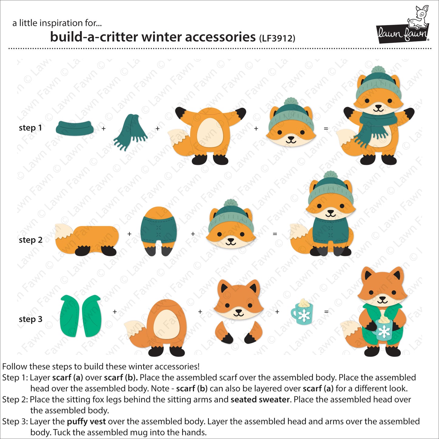 Build-A-Critter Winter Accessories Lawn Cuts