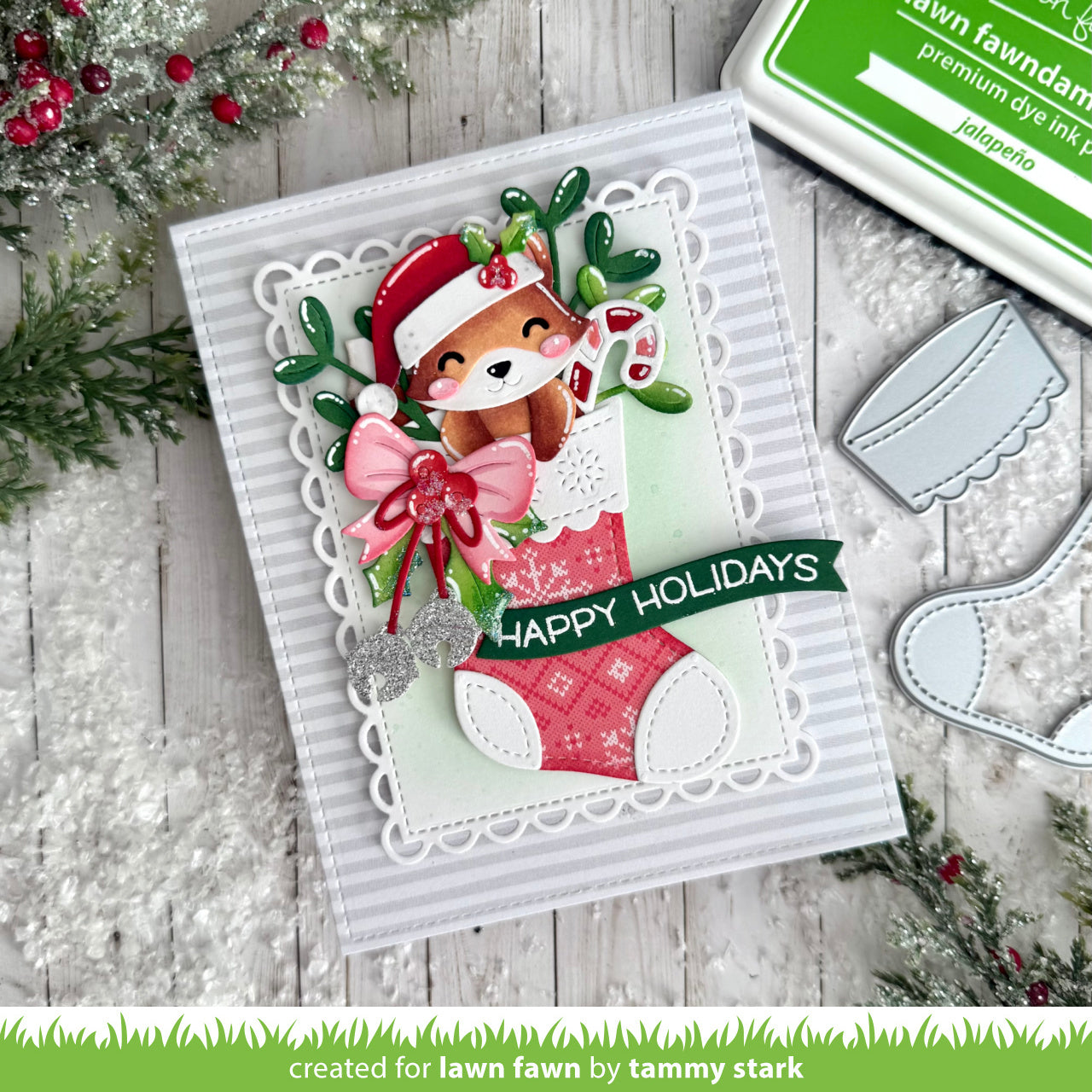 Christmas Stocking Lawn Cuts