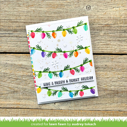 String Of Lights Background Stencils