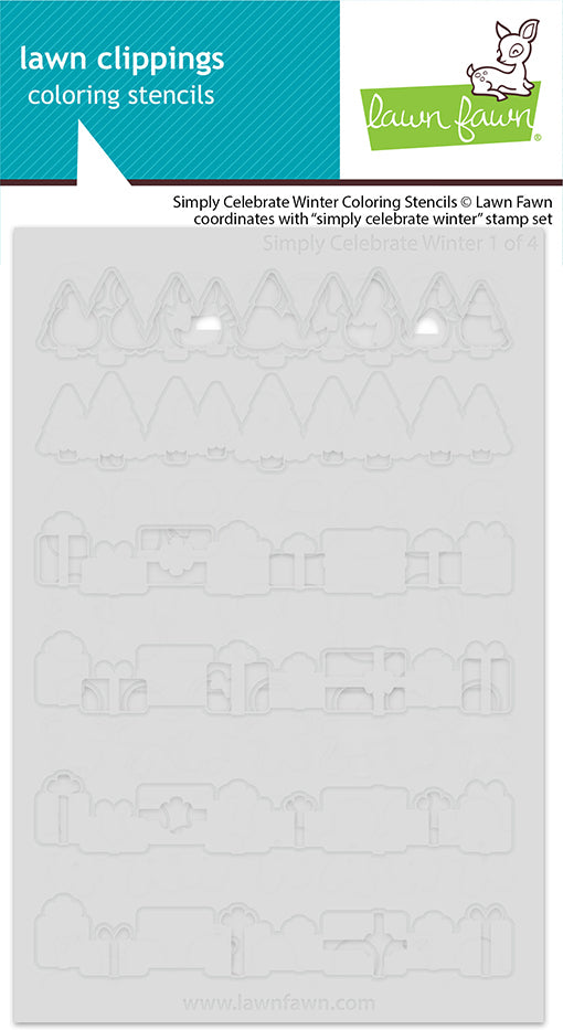 Simply Celebrate Winter Coloring Stencils