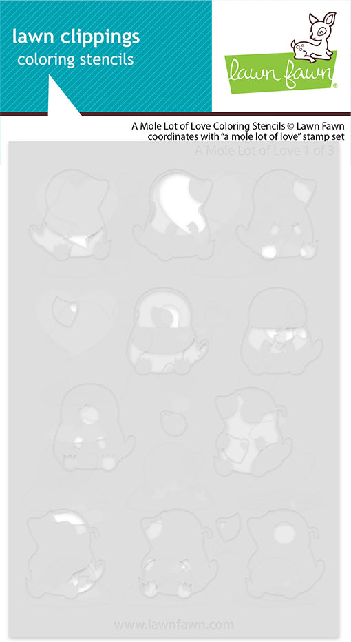 A Mole Lot Of Love Coloring Stencils