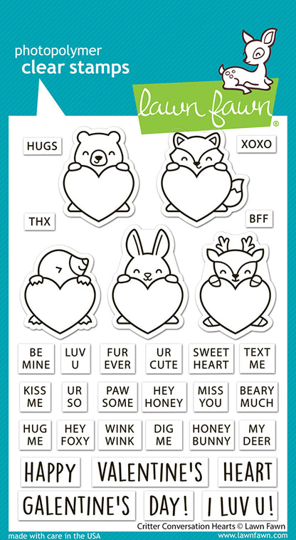 Critter Conversation Hearts Stamp Set