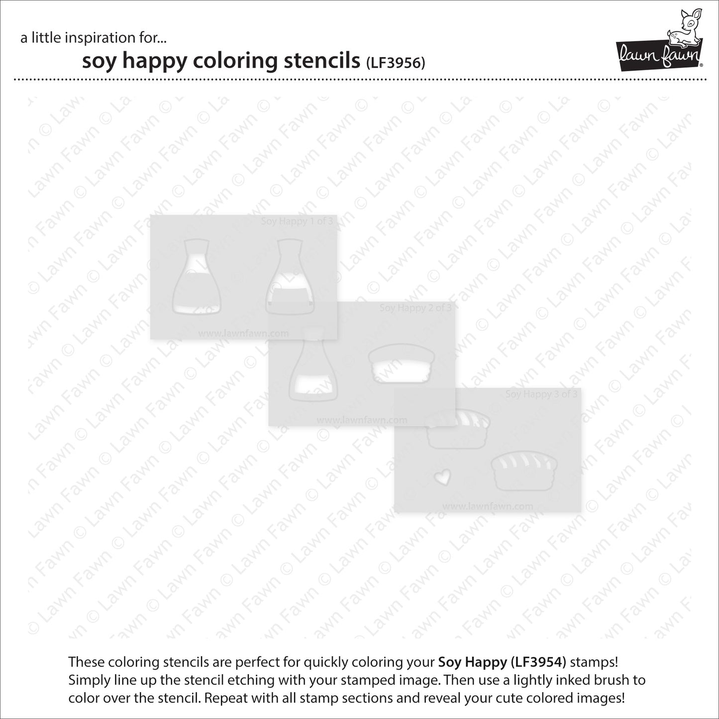 Soy Happy Coloring Stencils