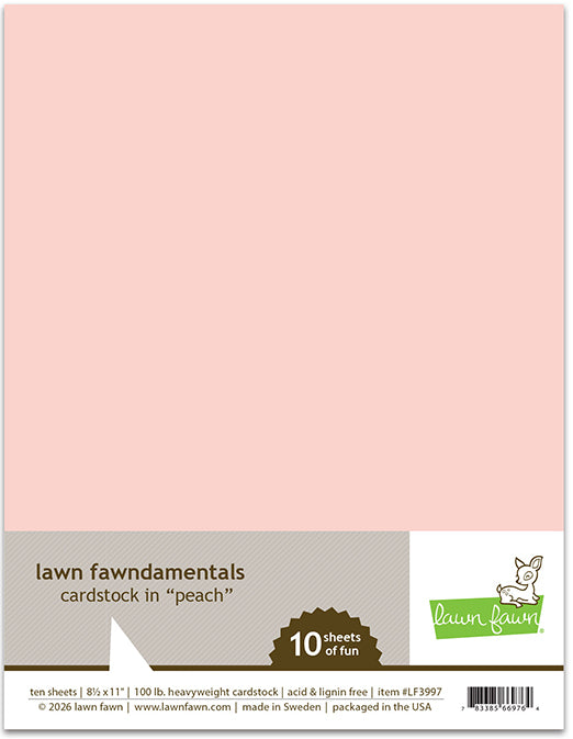 8.5x11 Cardstock - Peach